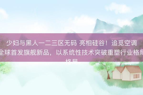 少妇与黑人一二三区无码 亮相硅谷！追觅空调全球首发旗舰新品，以系统性技术突破重塑行业格局