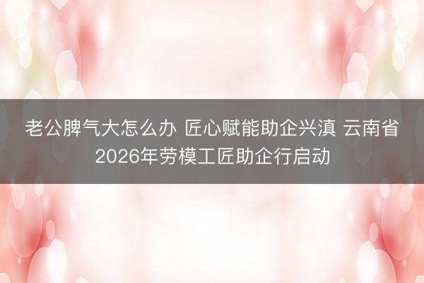 老公脾气大怎么办 匠心赋能助企兴滇 云南省2026年劳模工匠助企行启动
